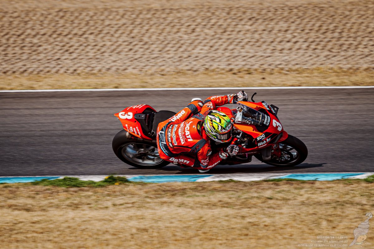 JSB1000 2024 Rd.2 24/4/14 Race2 #3 水野 涼選手 DUCATI Team KAGAYAMA Panigale V4R #全日本ロードレース選手権 #スーパーバイクinもてぎ #モビリティリゾートもてぎ #JSB1000