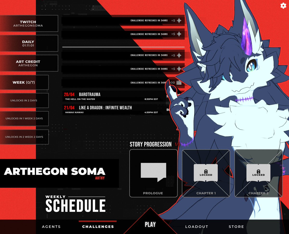 Arthegon's tweet photo. Poyo mes cuty souls~
J'espère que vous aller tous bien ?
Voila le petit planning de la semaine (vue que je doit avancer sur les goodies encore >3<
Samedi = Barotrauma
Dimanche = Yakuza Like a dragon
#vtuberfr #vtuberEN #Arthy_Live #TeamB42 https://t.co/zdbAFCL3N1