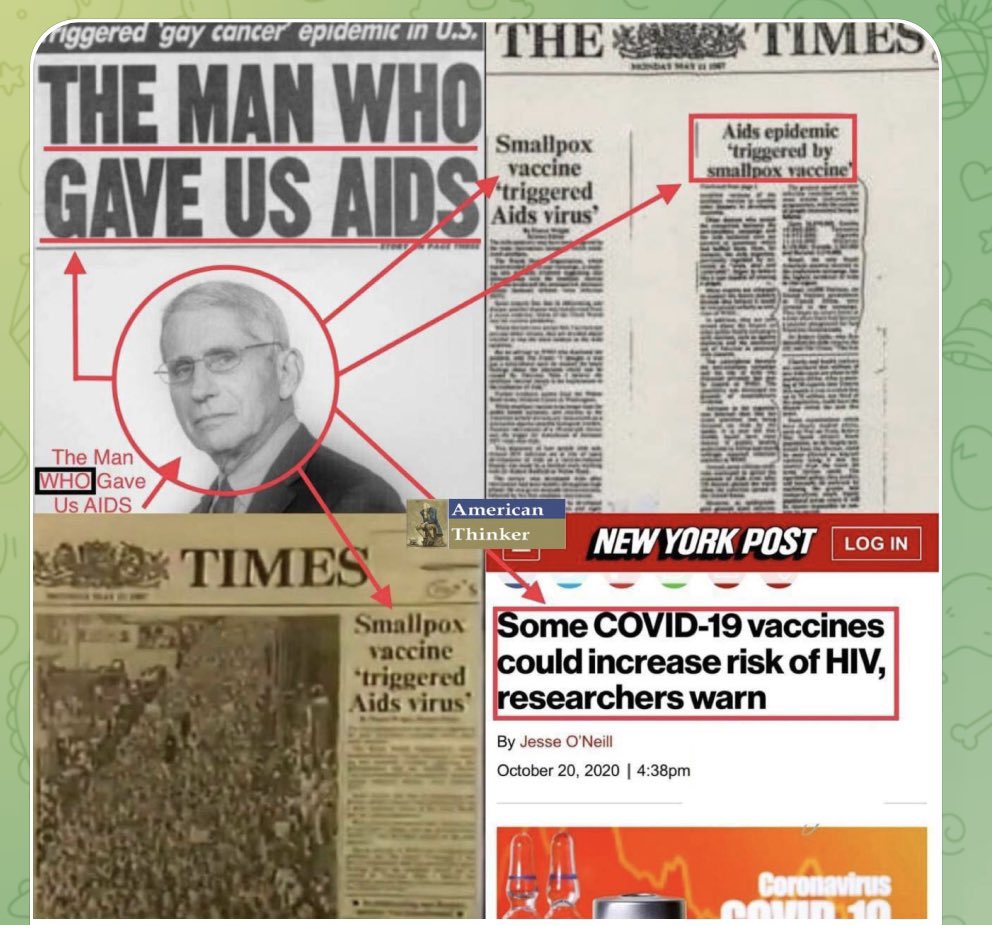 -This is not Fauci’s first time at the rodeo
-Remember the HepB shots he forced on gay men in the 70’s/80’s (also declared safe & effective)
-He infected them with HIV and then killed them with AZT!
So much death and suffering created by one man!
#ArrestFauci #SaveHumanity