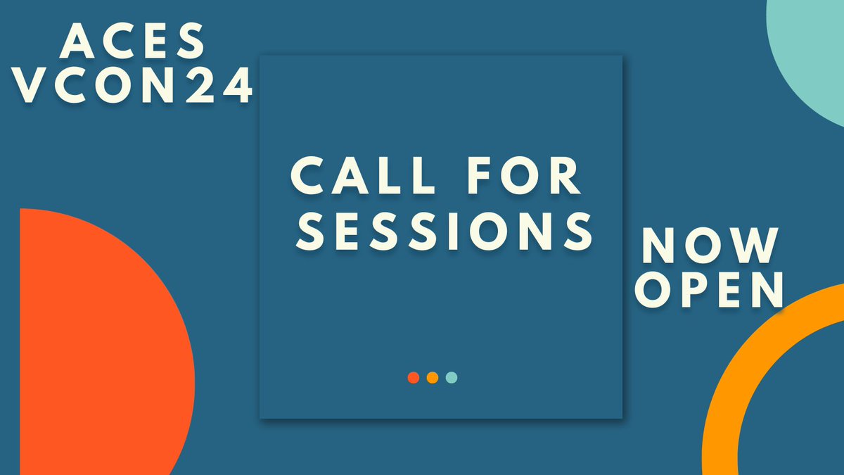 Announcing ACES VCON24: Call for Sessions. Join our 3rd annual virtual conference, Sept. 25–27. What will you present? Deadline: May 15. aceseditors.org/conference/vco…