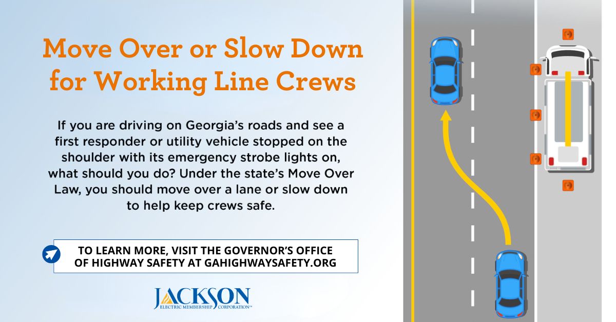 This week is National Workzone Awareness Week. Linemen dedicate long hours to ensuring affordable and reliable electricity gets to you. Georgia’s Move Over law helps drivers do their part to keep linemen safe while working near roadways. Learn more: gahighwaysafety.org