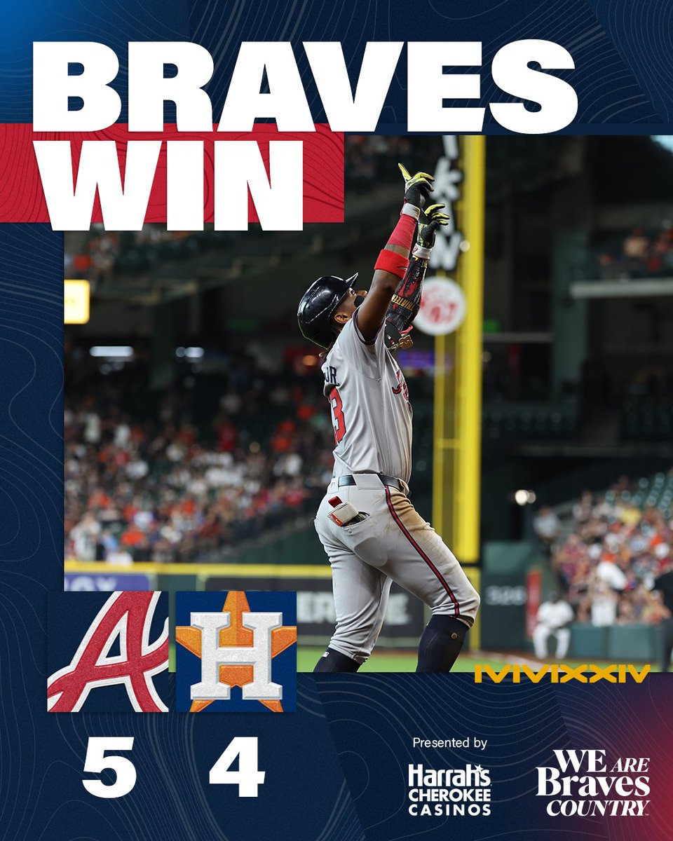 A sweep in Space City! #BravesCountry