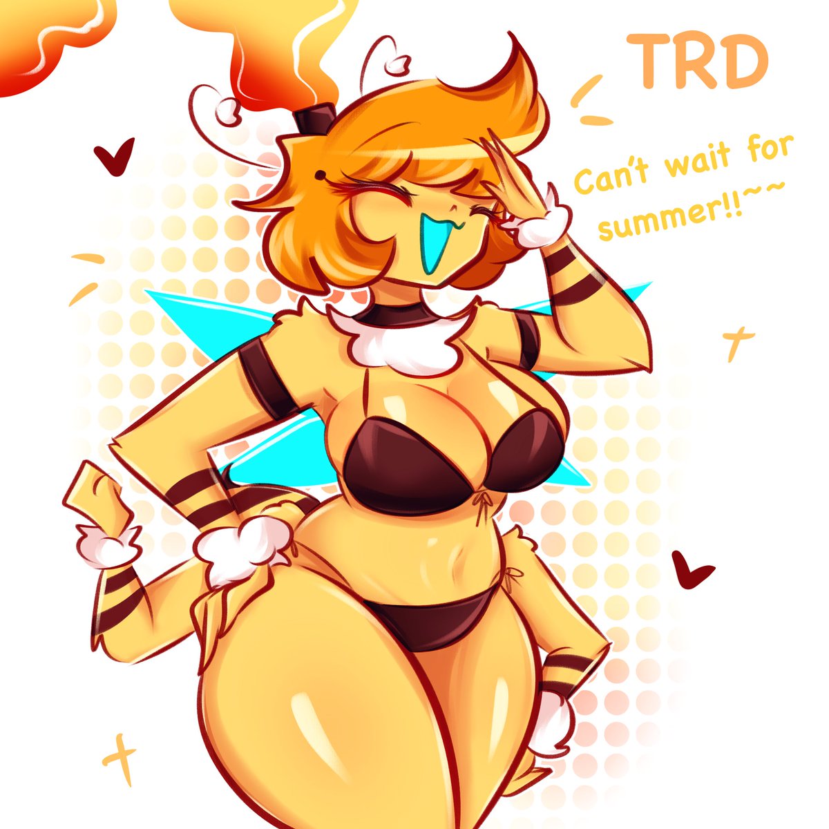 Liz is sooo excited for summer!!~~🐝💛🏖️