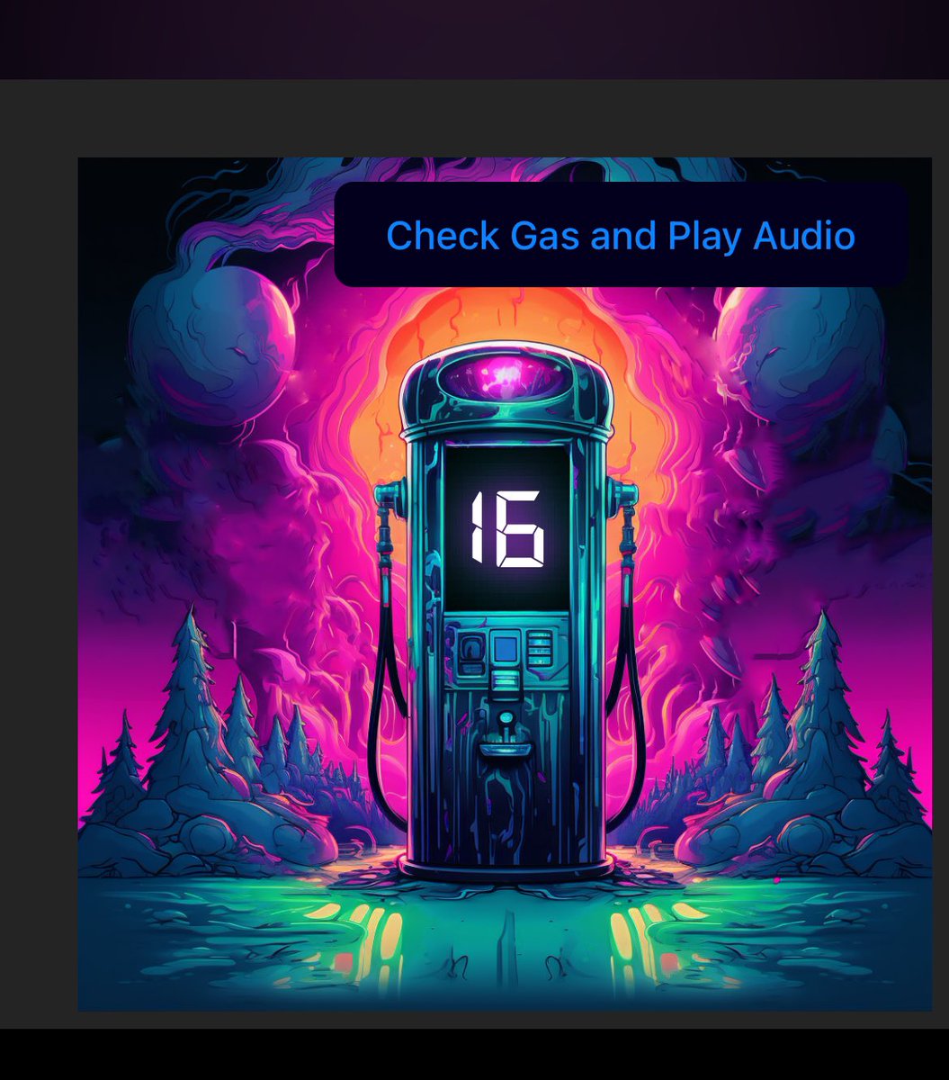 Public Announcement: Gas is low ⛽️ 
16gwei

How do I know? Well I picked up one of these NFTs from <a href="/WeinbagZ/">WeinbagZ beatShapez minting 8/14 prohibition.art</a> so I can now check gas and listen to music whenever I feel the need.  I’ll be using this for further PAs on gas ⛽️ going forward. 😎❤️‍🔥⛽️🎧