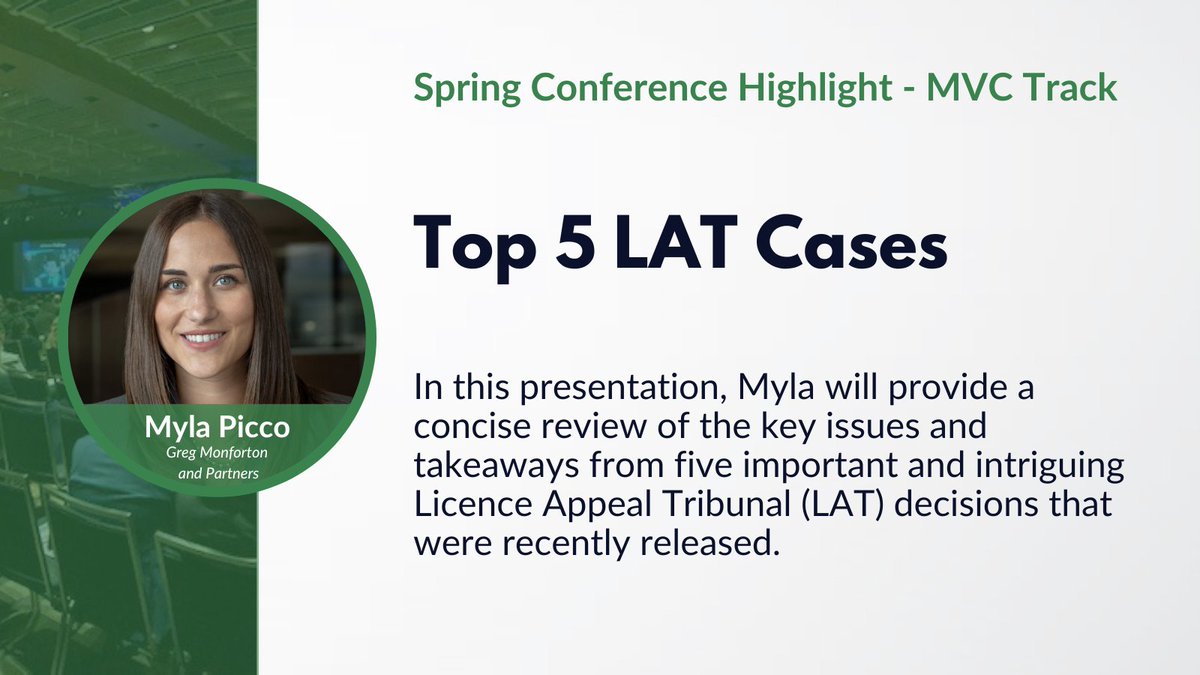 Myla Picco with @GregMonforton will be presenting the Top 5 LAT Cases in our MVC track during our 2024 Spring Conference happening on Friday, May 10. OTLA members can register here - otla.com/?pg=events&evA…