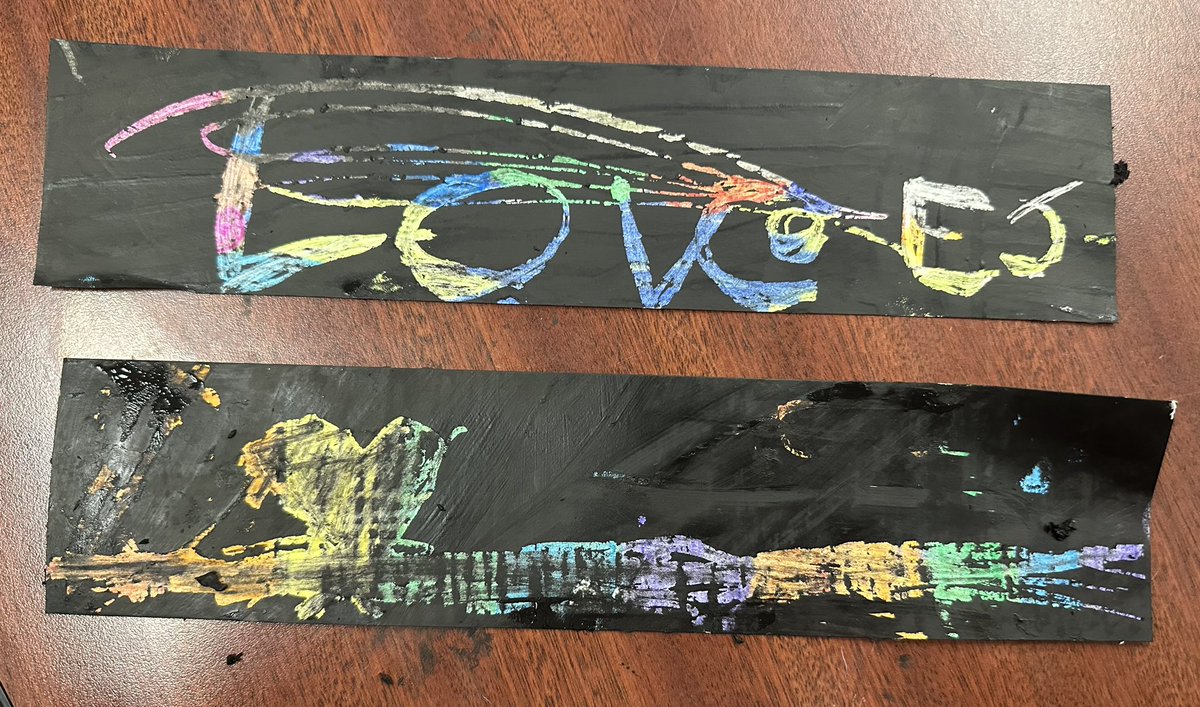 DrDRG_BCPS's tweet photo. ✨Today @HalethorpeElem 🐝 began our six-week #CommunityProgram with @GScentralMD. We used Graffiti Alley in #Baltimore as our inspiration to create our version of graffiti art bookmarks 🔖.✨#CommunitySchools #ArtForTheSoul #WeBEElongTogether https://t.co/y8SOUBPCZN