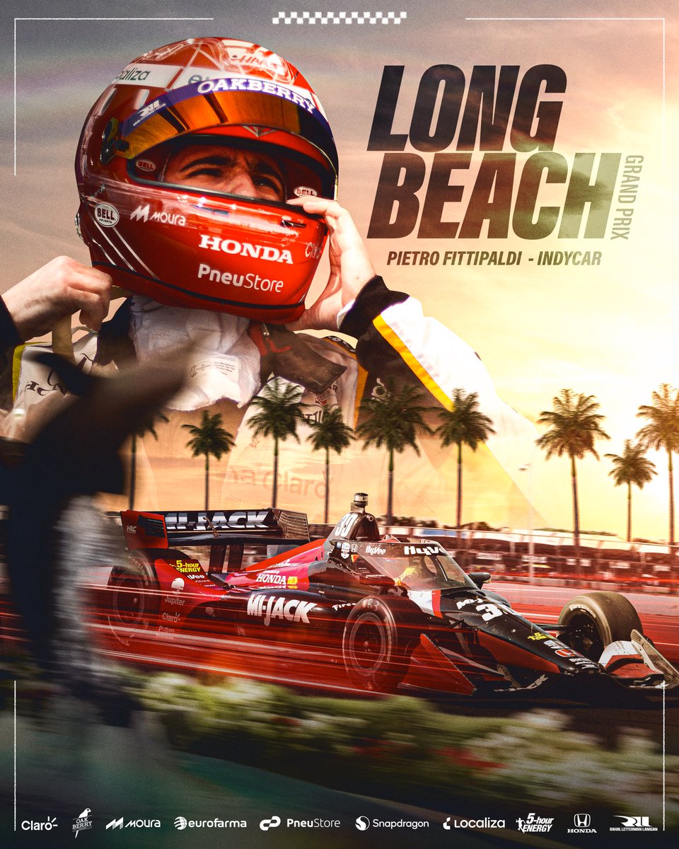 First time at this iconic race! Long Beach GP! 😁☀️ Obrigado a todos pelo apoio!