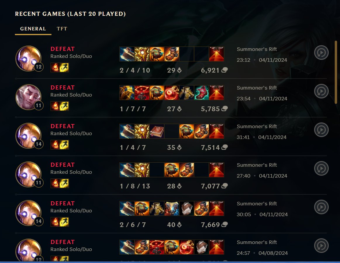 when tft player plays league, can someone help me