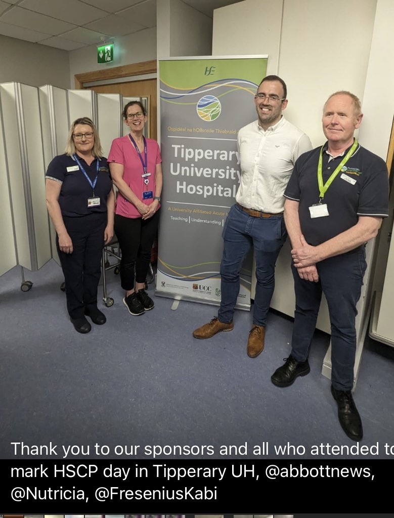 TipperaryUH's tweet photo. Tipperary University Hospital HSCP teams celebrate HSCP day . These staff provide valuable services and therapies to our patients. Happy HSCP and thank you to all for your commitment @IEHospitalGroup https://t.co/rmn4W70Wql