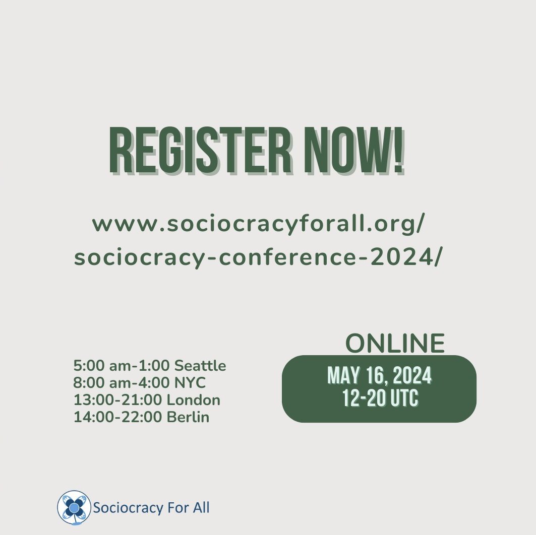 Unlock the synergy of startup governance! Join us at the 7th Annual Sociocracy Conference 2024 to explore interrelatedness in action. #Interrelatedness #StartupCulture #SociocracyConference' Register: sociocracyforall.org/sociocracy-con…