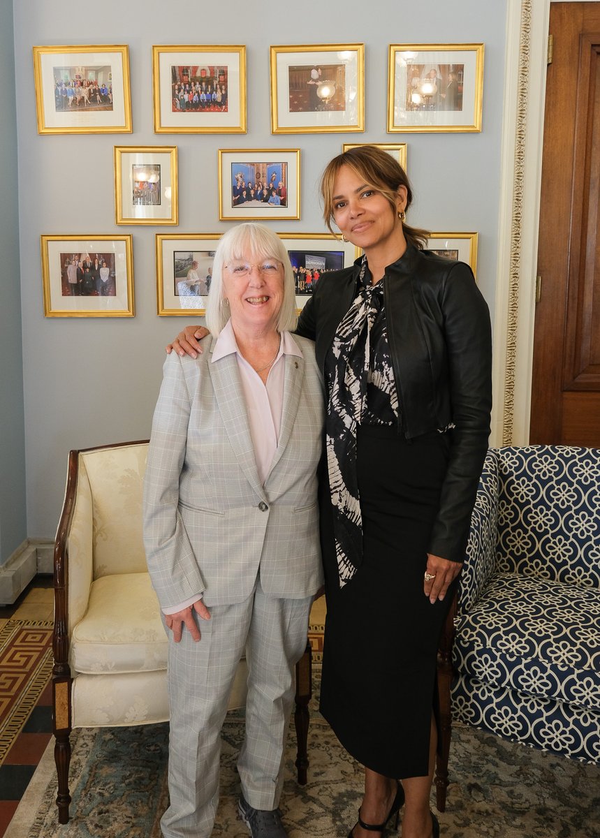 .@HalleBerry is doing important work advocating for menopause research and breaking the stigma around women's mid-life health care. It was great to talk with her about how we can work together to better support women throughout all stages of life.
