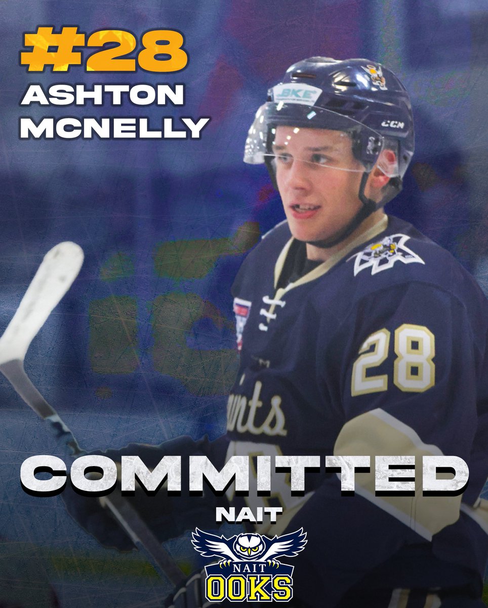 COMMITMENT ALERT! We are proud to announce 20-year-old forward Ashton McNelly has committed to the Northern Alberta Institute of Technology (NAIT)! Join us in congratulating Ashton and his family on his commitment. Read more here --> sgsaints.ca/ashton-mcnelly… #BCHL |