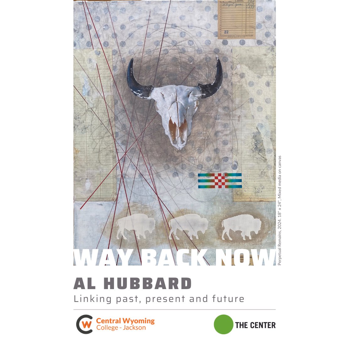 Renowned Wind River artist Al Hubbard is set to unveil his latest collection, “Way Back Now,” at the Center Theater Gallery from May 3 to June 21, 2024. 

cwc.edu/event/al-hubba…

#artexhibition #contemporaryart #indigenousart #cwcjackson