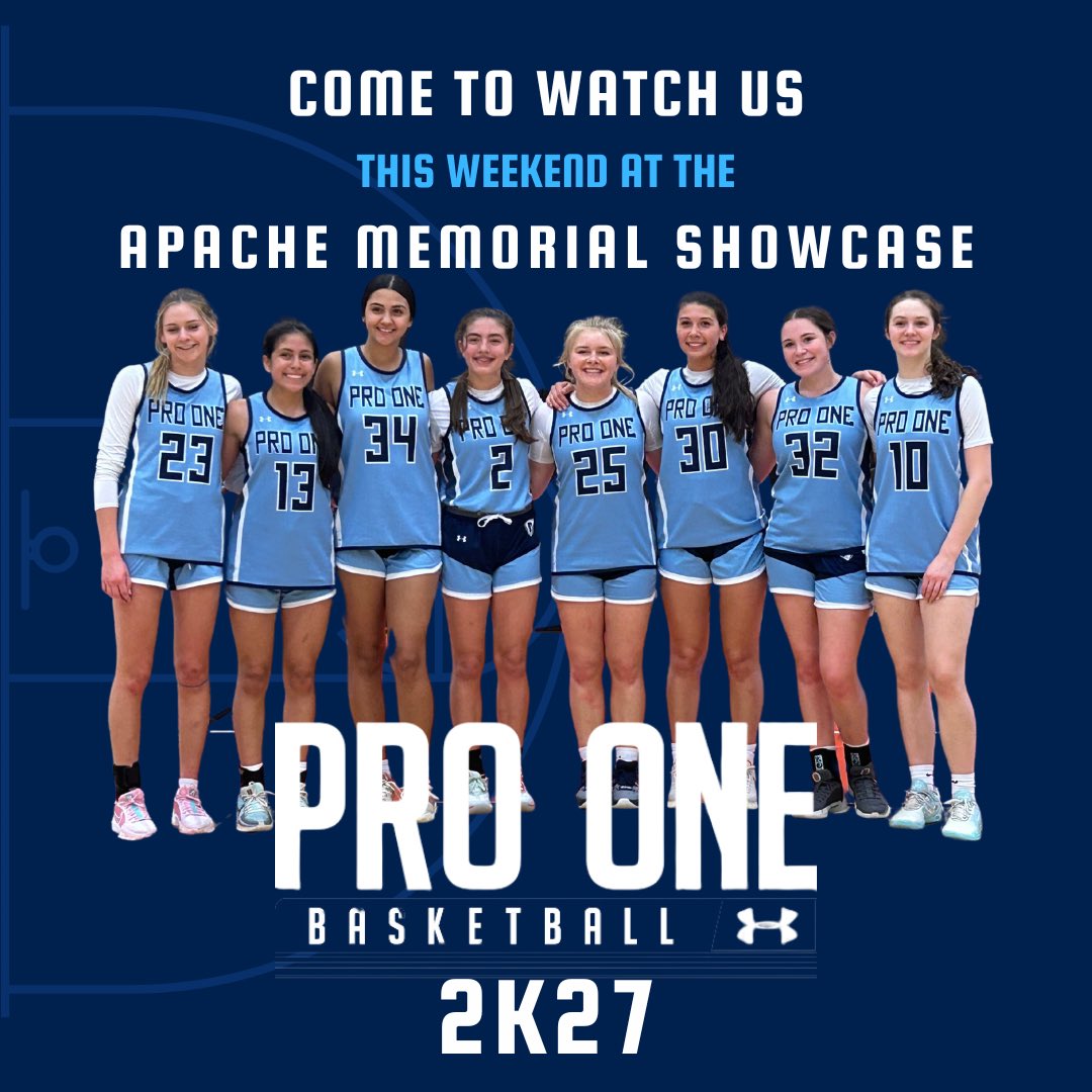 So excited for this weekend with my favorite team ever!! Come see us on Friday morning at 9:30! #BeDifferent #ProOne #GirlsBasketball #ApacheMemorial @InsiderExposure  @Pro1GirlsBball