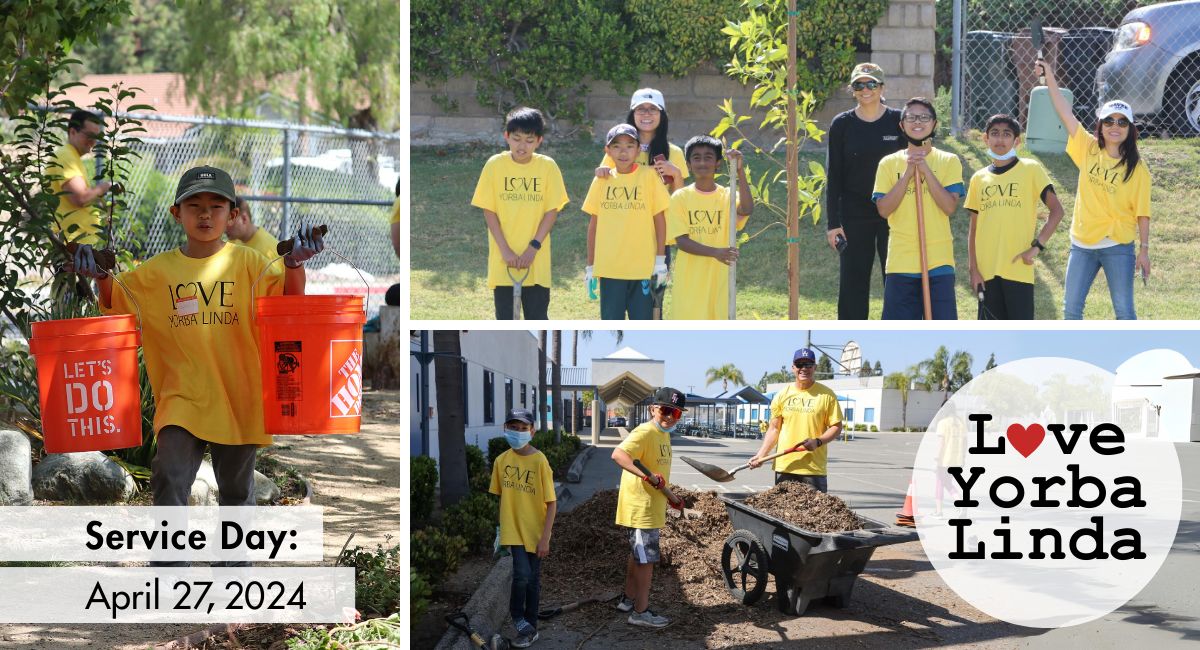 Love Yorba Linda is back on Saturday, April 27! Join us for a day of community-wide service. There's something for everyone to get involved in. 🌳💌Let's make this the biggest year yet! Learn more and sign up to volunteer at loveyorbalinda.org.