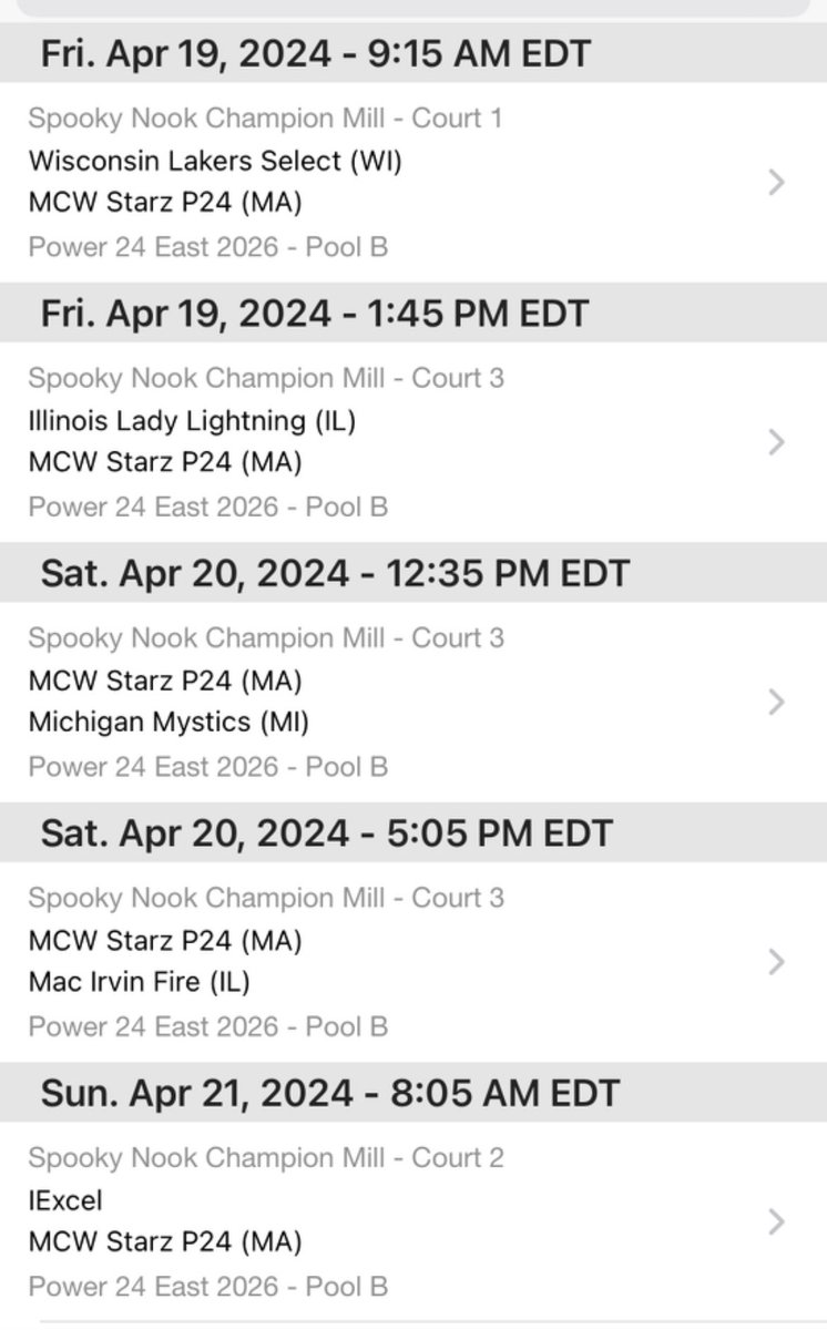 Excited to compete in Ohio this weekend with my <a href="/MCWSTARZ/">MCW STARZ</a> team! Here is my schedule below⭐️⭐️⭐️