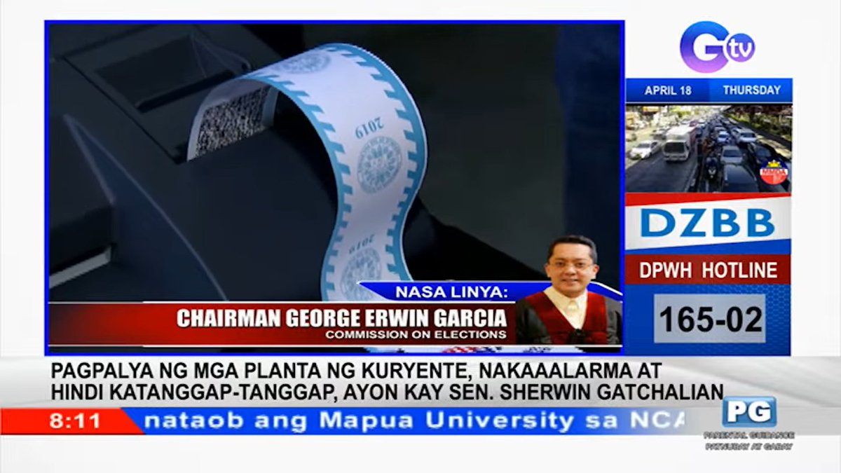 LIVE sa DZBB: Commission on Elections (COMELEC) @ChairGEGarcia kaugnay ng desisyon ng Korte Suprema sa pagkaka-disqualify ng Smartmatic sa bidding ng Eleksyon 2025 📻: @dzbb 594 kHz 📺: #DobolBTV 📡: gmanetwork.com/radio/streamin… 📱: fb.watch/rw7fBxvJ8N/ ▶️: youtube.com/live/e-WZ3VOOs…