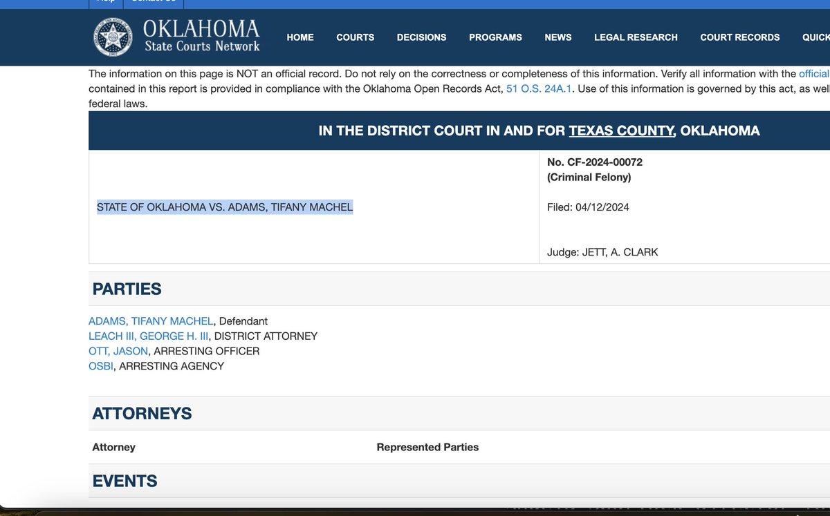 PAULANEALMOONEY's tweet photo. I thought these #Oklahoma4 people were wealthy? STATE OF OKLAHOMA VS. ADAMS, TIFANY MACHEL: OK #INDIGENT DEFENSE ATTORNEY FEE https://t.co/6DndzXlfgz https://t.co/ZRFMVRxKDZ