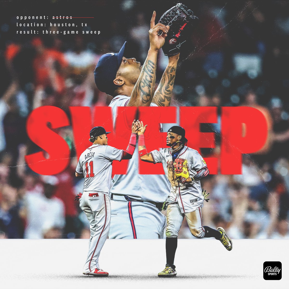 FanDuelSNBraves's tweet photo. Sweep dreams in Space City.

The @Braves had fun in Houston (again). https://t.co/bbFxspowEy