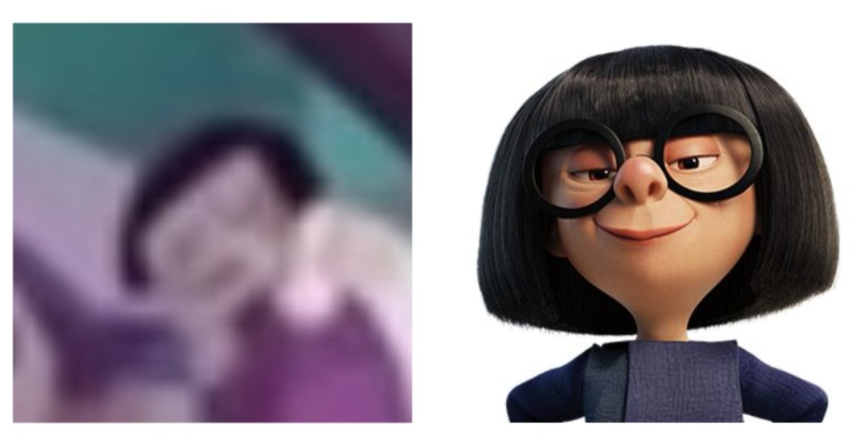 Lil bro got spawned with the Edna Mode hairstyle