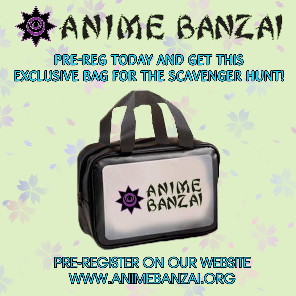 AnimeBanzai's tweet photo. Don't miss your opportunity to pre-register and get this exclusive Bag for the Scavenger Hunt!
Pre-register on our website at https://t.co/In6uktxXZJ
#animebanzai #scavengerhunt #charms #prereg #exclusive https://t.co/5MGh1stU1H
