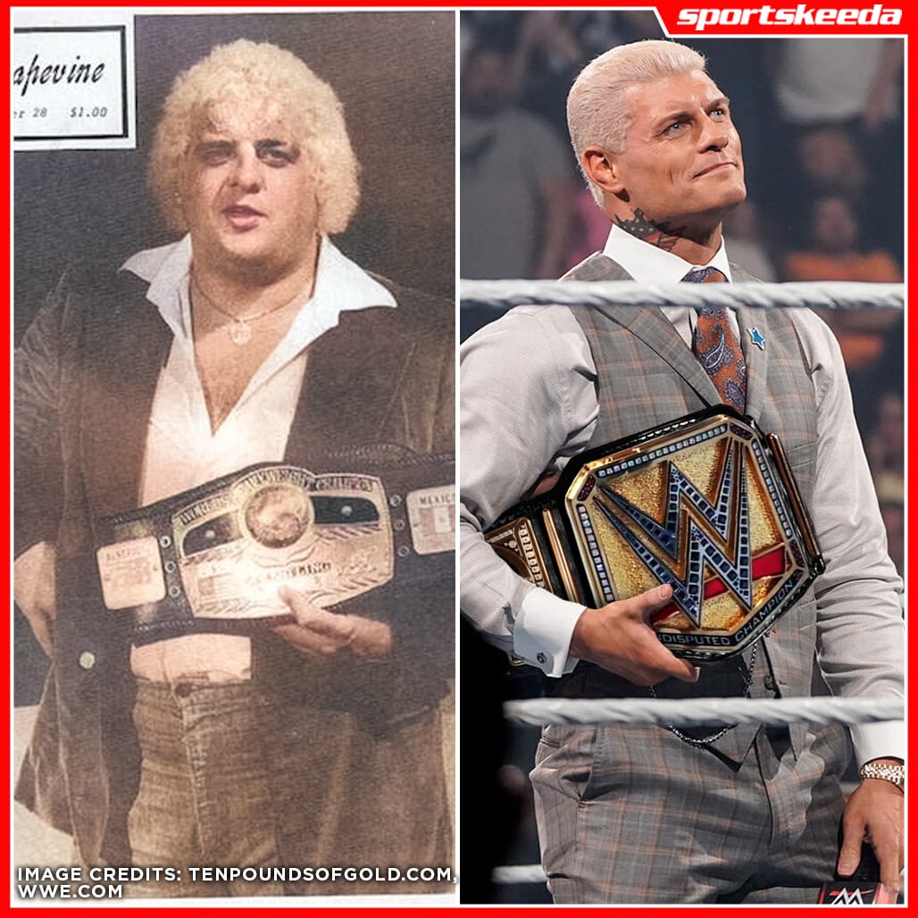 Like father, like son. The Rhodes know how to carry the gold. 
#CodyRhodes #DustyRhodes #WWE @CodyRhodes