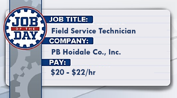 Help keep things running smoothly and get paid to do it!

PB Hoidale Co., Inc. is seeking a Field Service Technician.
Apply today: kansasworks.com/jobs/12876034 #JobOftheDay