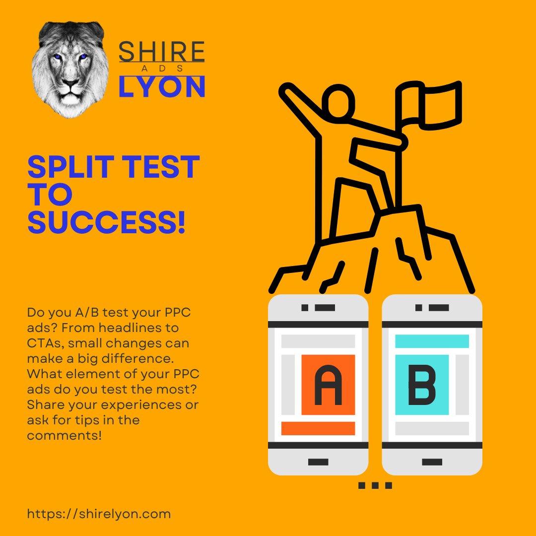 🅰️🅱️ Split Test to Success! Do you A/B test your PPC ads? From headlines to CTAs, small changes can make a big difference. What element of your PPC ads do you test the most? Share your experiences or ask for tips in the comments! #ABTesting #PPCStrategy #OptimizeYourAds
