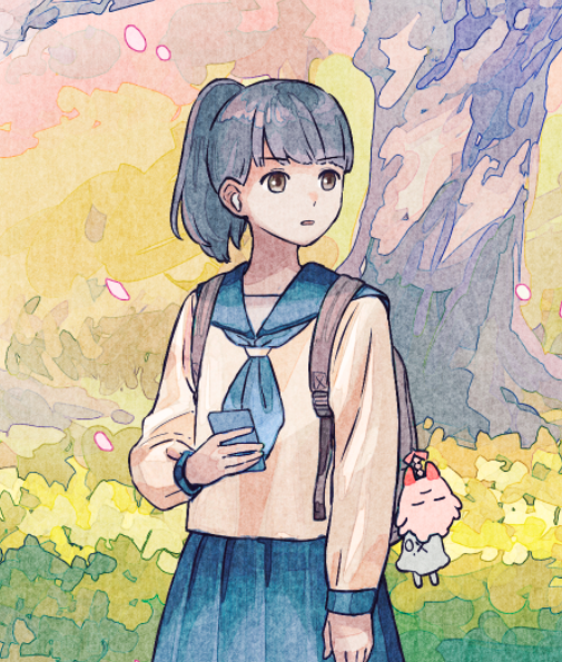 「」|まくらたみのイラスト