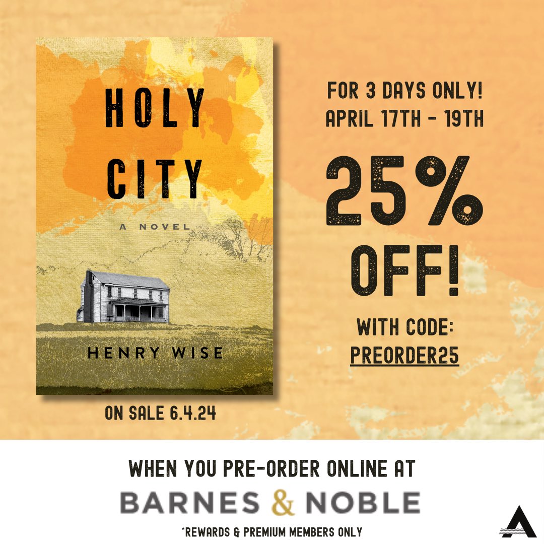 Please consider preordering HOLY CITY with this awesome deal from @BNBuzz . Thank y’all!