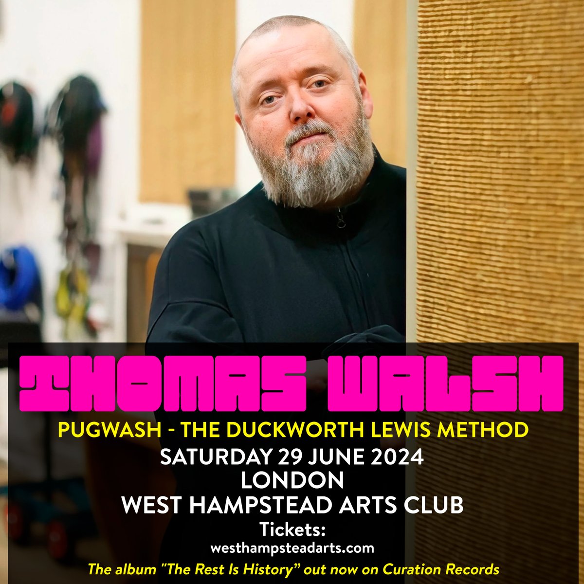 .@apehouseXTC says '.@pugwashofficial at their best are almost Beatle-like in their greatness.” Catch @ThomasWalsh1 in London on Saturday 29th June for an intimate & all seated show. Tickets HERE : tickettailor.com/events/westham…