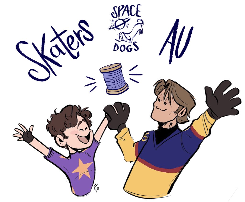 HERE IT IS!!! The #spacedogs skaters AU thread with all the things related to it! 🥰✨
I'm truly glad y'all like this idea :D