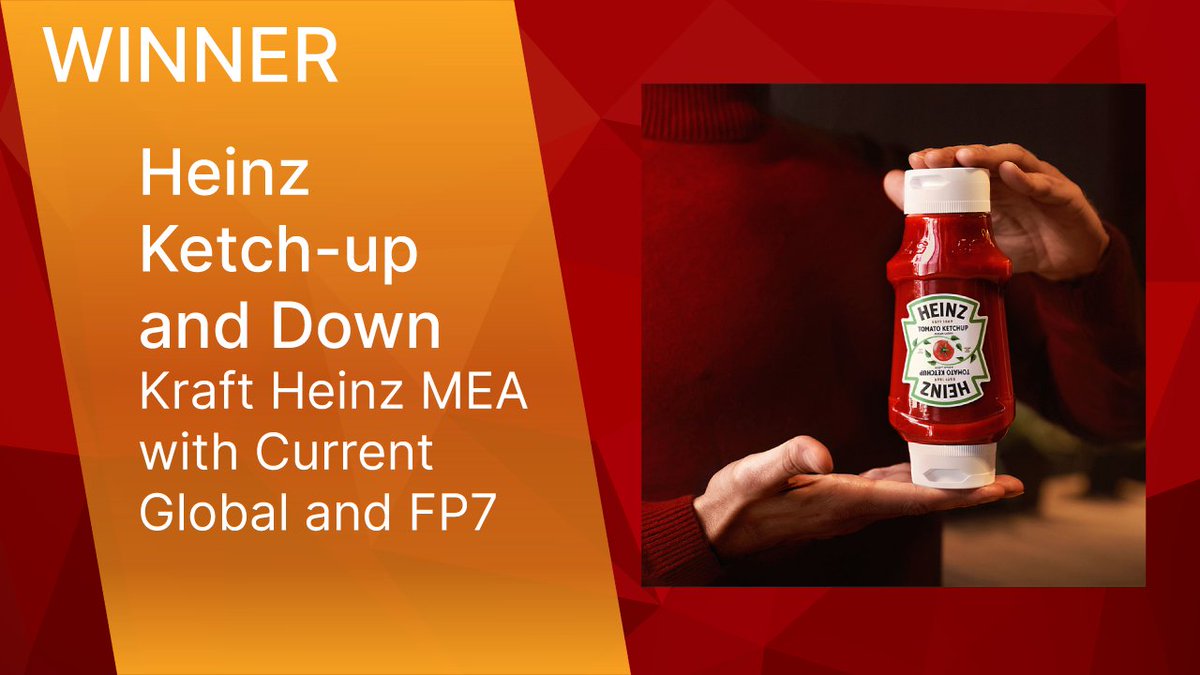Provoke_News's tweet photo. #SABREAwardsEMEA Winner: PUBLICITY STUNT - Heinz Ketch-up and Down - Kraft Heinz MEA with @CurrentGlobal and FP7 https://t.co/gVinyIXHzo