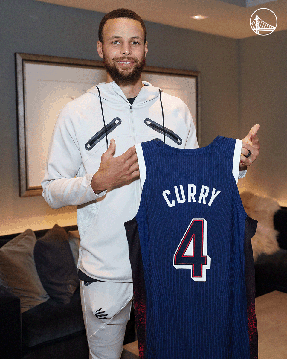 warriors's tweet photo. Representing the Red, White, and Blue this summer

@StephenCurry30 🇺🇸 https://t.co/ATYSnrqlBx