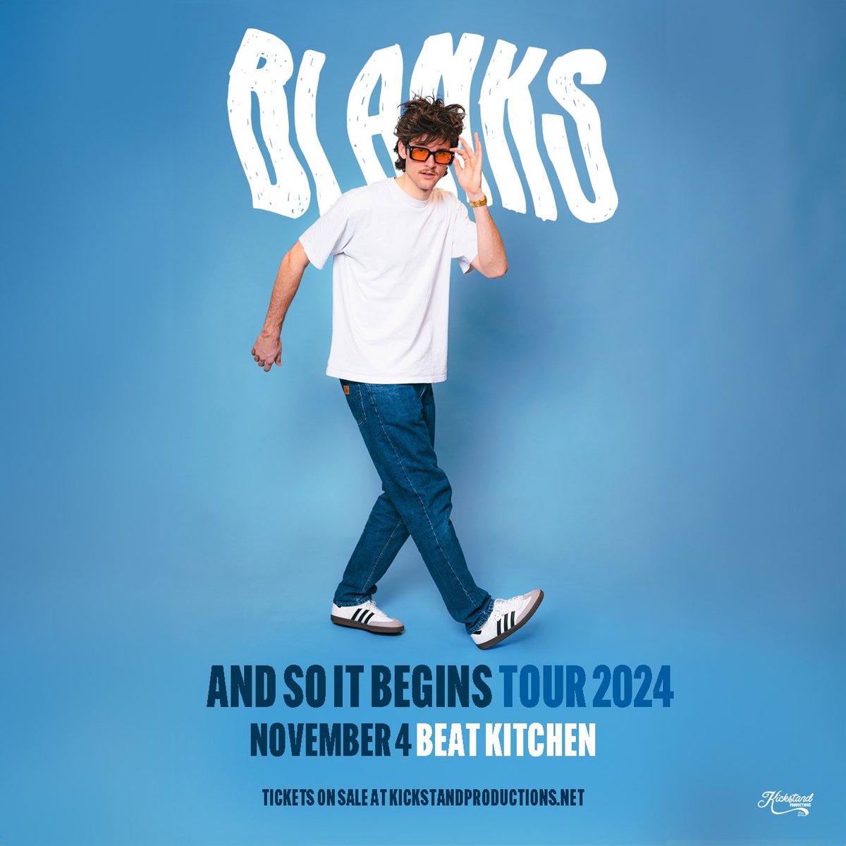 👟JUST ANNOUNCED👟 BLANKS (@musicbyblanks) Monday, November 4 | 17+ *On sale Fri, Apr 19 @ 10AM  Tickets @ beatkitchen.com