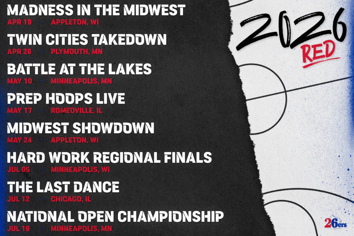Let the games begin. Wisconsin 26ers Red is back in action this summer.

@PrepHoops | #ExcellenceDefined