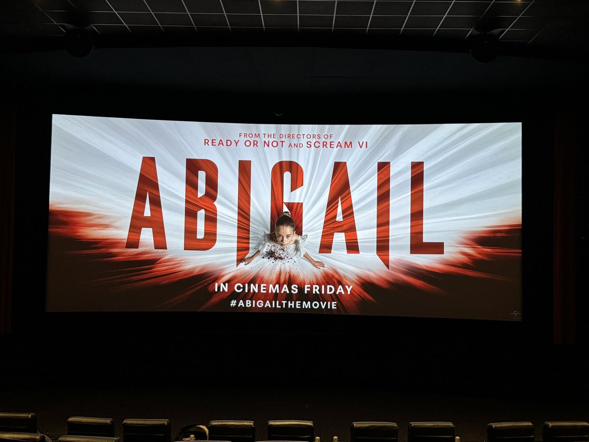 #AbigailTheMovie is a deliciously blood soaked vamp-fest. From its cool cast to its fiendishly explosive gore, it’s like being caught in Dracula’s thrall. Alisha Weir is otherworldly. Love love love. Go see this movie the minute you can!