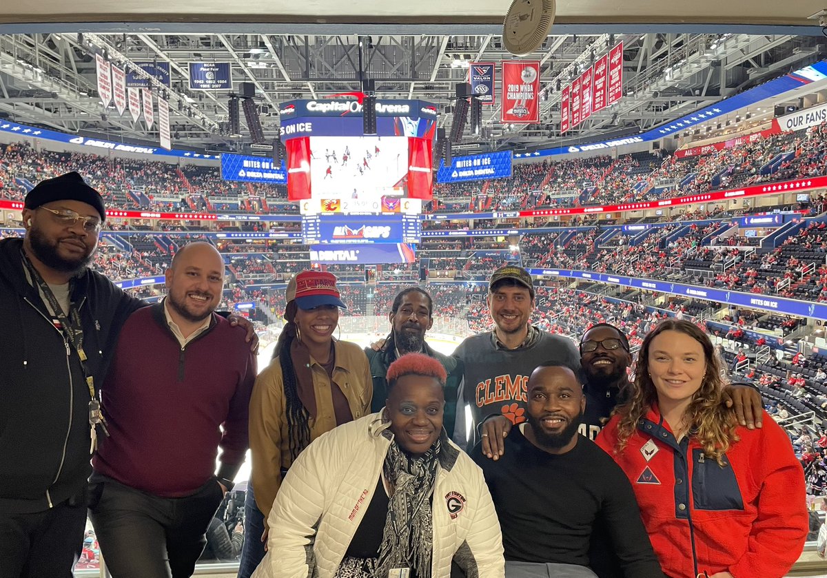 Congratulations to the @capitals on making it to the post-season! #TeamMOCRS had some fun after work this winter, watching the Caps take home a win in the #SportsCapital and we know you’ll do it again 🏒💚