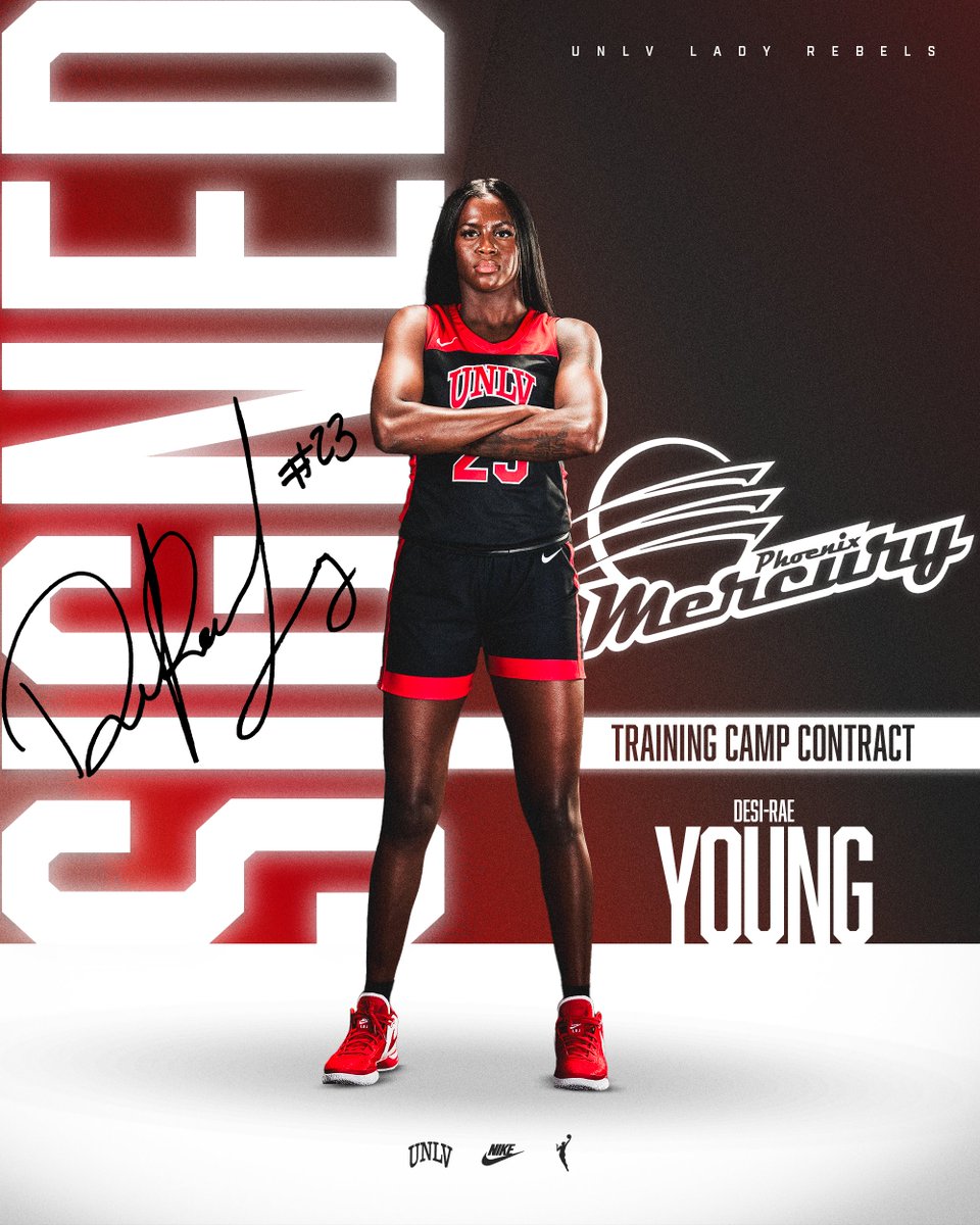 .@Desi_RaeY23 has signed a WNBA Training camp contract with the Phoenix Mercury!🏀 CONGRATS 2️⃣3️⃣ 🔗: tinyurl.com/45ax5jy4