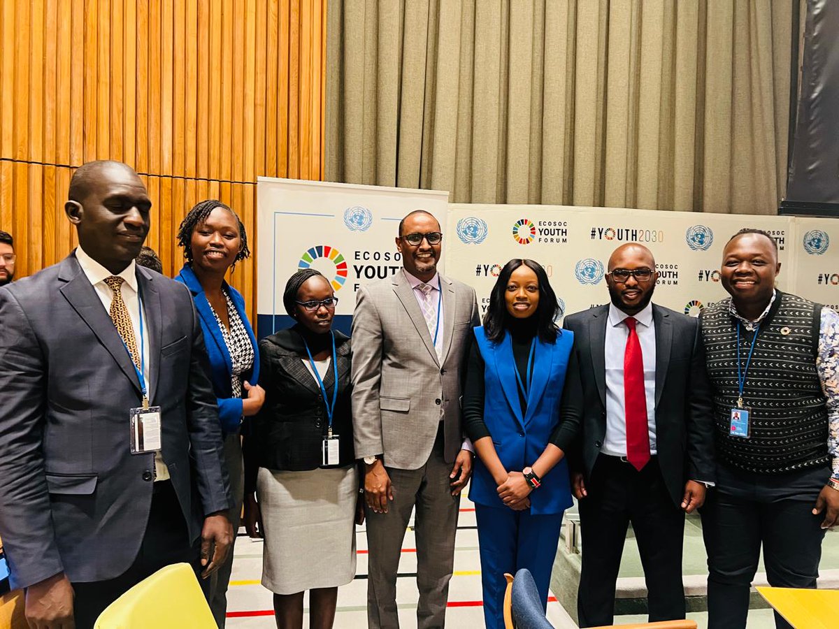 PS @IsmailMaalim19, @SDY_Ke is representing the Government of Kenya, at ECOSOC Youth Forum in New York . He read the position of Kenya and interacted with youth from Kenya The PS is accompanied by Secretary Youth Development @rochieng #Youth2030 ##GlobalGoals