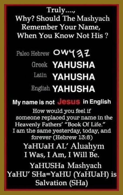 Most people need to use common sense. The most universal name for our Master and Savior is Yahusha. He carries His father's name, Yahuah 'YAH' I'm an earthly son, I'm a Yahudah. 2 or more are the Yahudim, a Tribe (the one they removed from the scriptures) We are the YAH family.