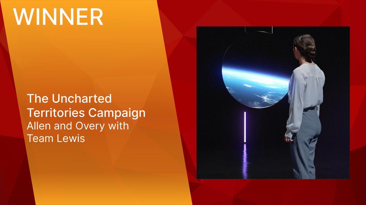 #SABREAwardsEMEA Winner: PROFESSIONL SERVICE FIRMS - The Uncharted Territories Campaign - Allen and Overy with <a href="/teamlewisglobal/">TEAM LEWIS</a>