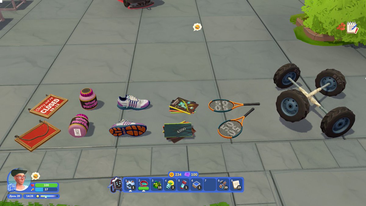 More items you'll find on the next rooftop 🎾💙

#WorkbenchWednesday | #gamedev | #cozygame