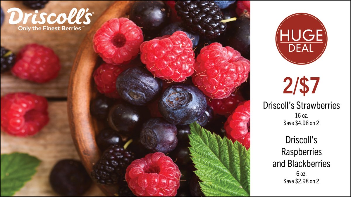 Now through April 24, save on Driscoll's berries! See all of this week's deals at Shop.LundsandByerlys.com