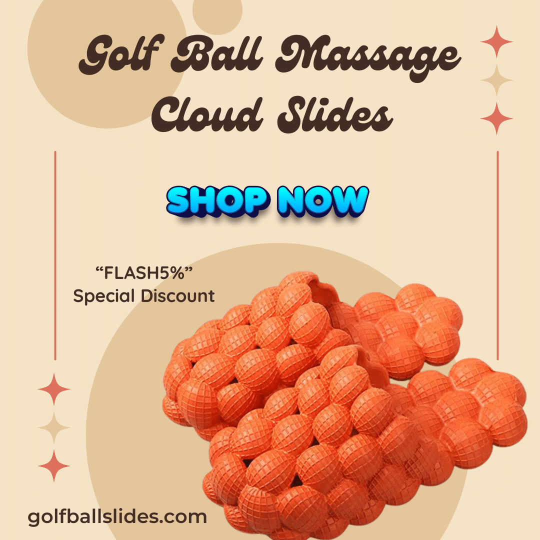 Step into comfort like never before with our Golf Ball Massage Cloud Slides! ⛳️👟 Designed with a unique golf ball-textured footbed, these slides offer a gentle massage with every step. 
Shop Now: golfballslides.com/products/golf-…
#GolfBallSlides #CloudSlides #MassageFootwear