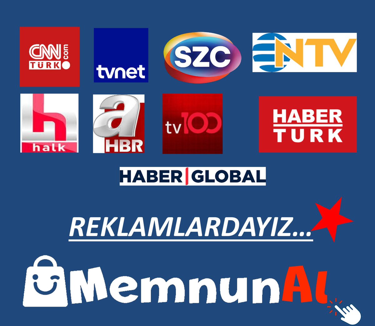 MemnunAL.com Televizyon reklamları yayında. 

#memnunal #reklam #alışveriş