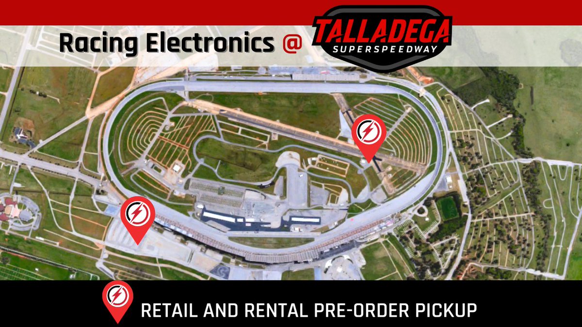 🏁We are OPEN at @TALLADEGA🏁 See us in the main vending area or in the Infield at Talladega Blvd. to pick up pre-ordered scanner rentals and race day retail purchases! ⏰ Opening Times: Friday - 1:30 pm Saturday - 8:00 am Sunday - 8:00 am #REequipped | @MRNRadio | #NASCAR