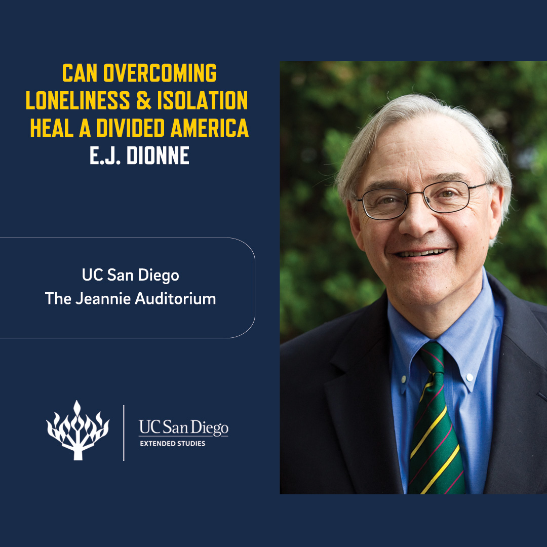 Our Spring 2024 Burke Lectureship on Religion and Society will host prominent journalist, political commentator, and long-time op-ed columnist for The Washington Post, E. J. Dionne. Learn more and register >> bit.ly/3xgh51V