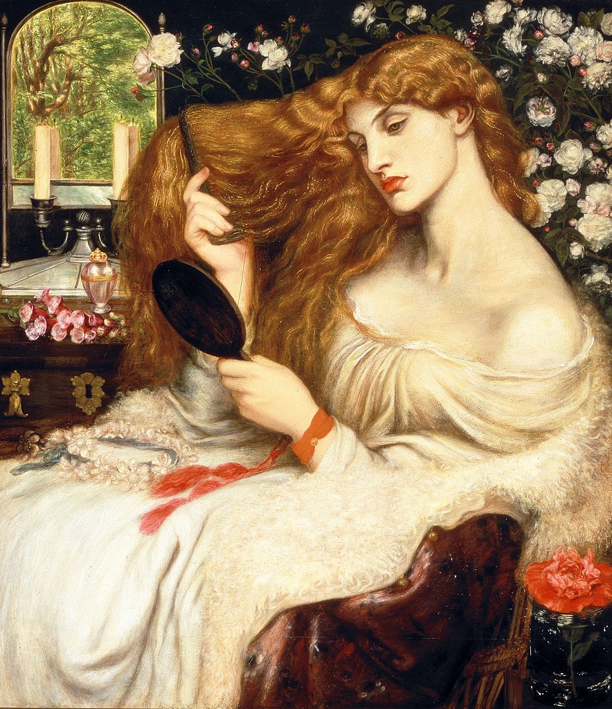 Lady Lilith, by English painter Dante Gabriel Rossetti (1866). Delaware Art Museum.