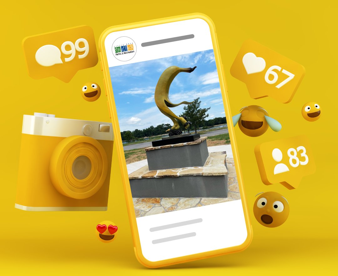 Happy #NationalBananaDay! 🎉 Love it or find it a-peeling, our roller skating banana sculpture in Murray Park has definitely caught everyone's attention! 🍌 Join us in celebrating this quirky masterpiece – snap a selfie with our beloved banana, and let's spread some smiles! 📸😄